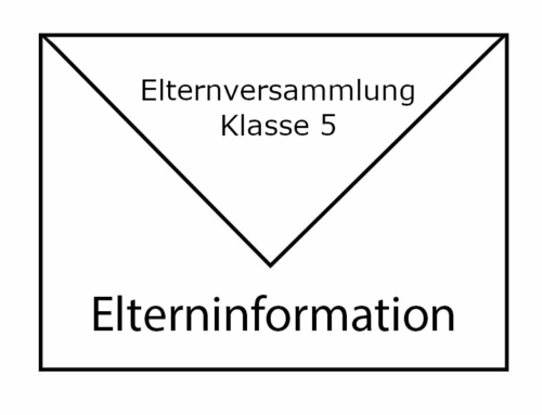 Einladung zur Elternversammlung Klassen 5