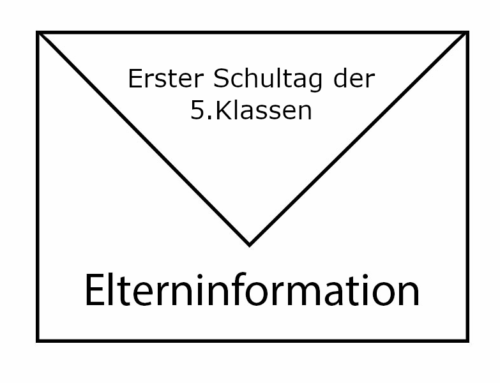 Informationen zum Schuljahresbeginn (5. Klasse)